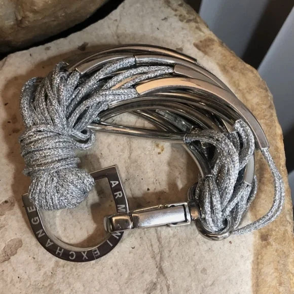 Authentic Armani Exchange Metallic Knot Bracelet - Picture 9 of 11